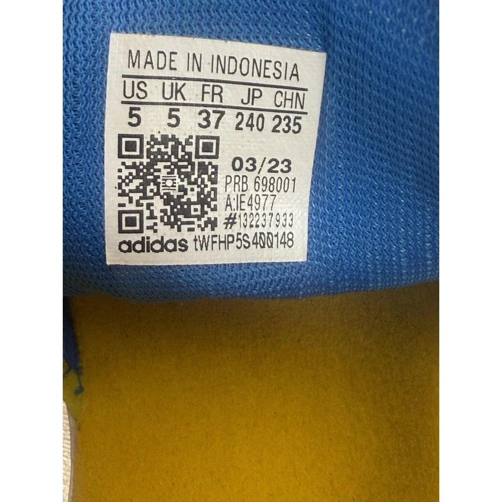 adidas Terrex Captain Toey Sandals LEGO‎ Bright Blue Cloud White Yellow Sz 5 #55